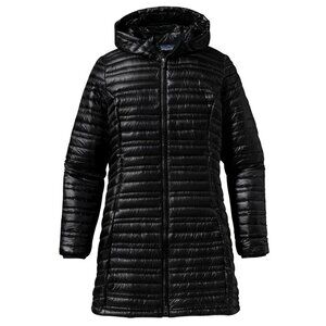 Patagonia Ultralight Fiona 800-Fill Down Puffer Parka Jacket Black Size Medium